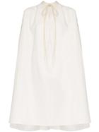 Jil Sander Tie-neck Tent Dress - Neutrals