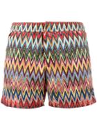 Missoni Zig-zag Printed Swim Shorts, Men's, Size: Medium, Nylon