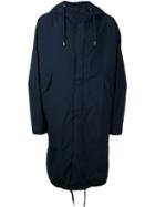 Teatora Hooded Coat, Men's, Size: 50, Blue, Nylon