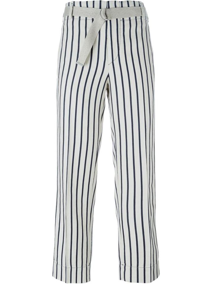 Incotex Belted Striped Trousers