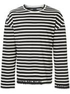 Juun.j Long Sleeve Stripe T-shirt - Black