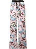 Department 5 Relaxed Drawstring Trousers - Pink & Purple