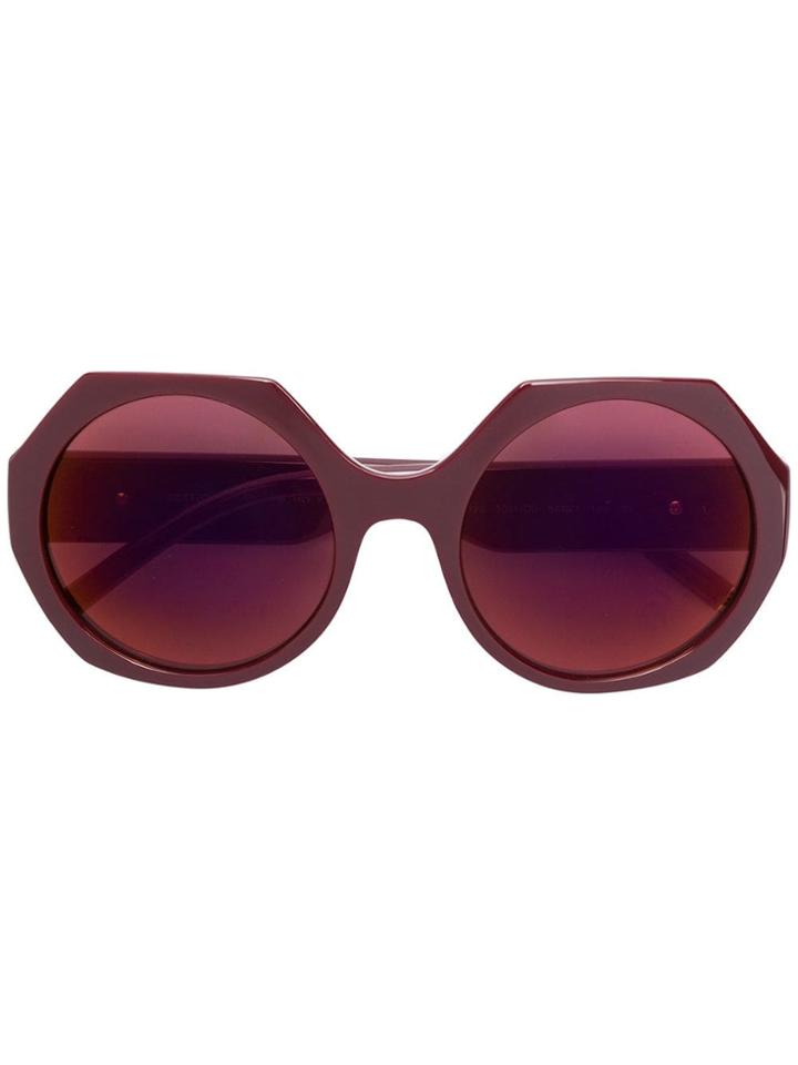 Dolce & Gabbana Eyewear Octagonal Frame Sunglasses - Red