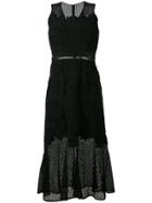Jonathan Simkhai Sleeveless Lace Trumpet Dress - Black