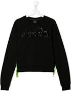 Diadora Junior Teen Embellished Logo Sweatshirt - Black