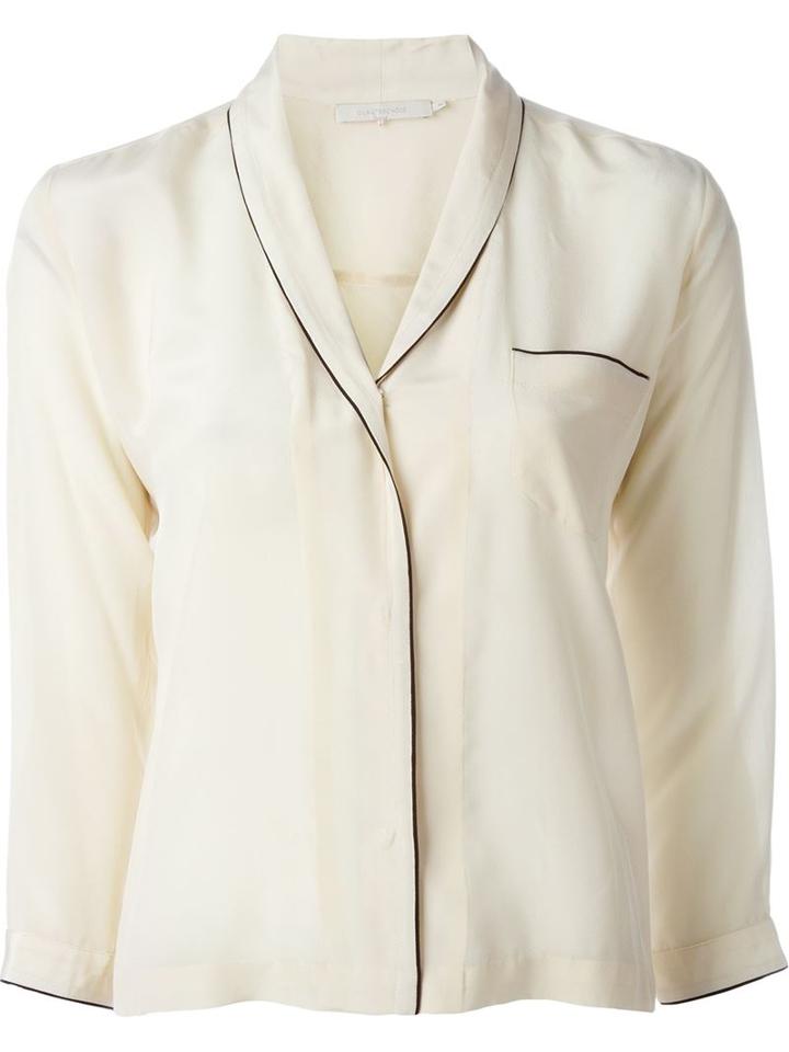L'autre Chose Piped Trim Shirt