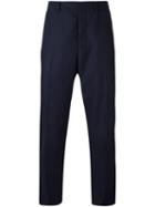 Ami Alexandre Mattiussi Tailored Trousers, Men's, Size: 46, Blue, Wool