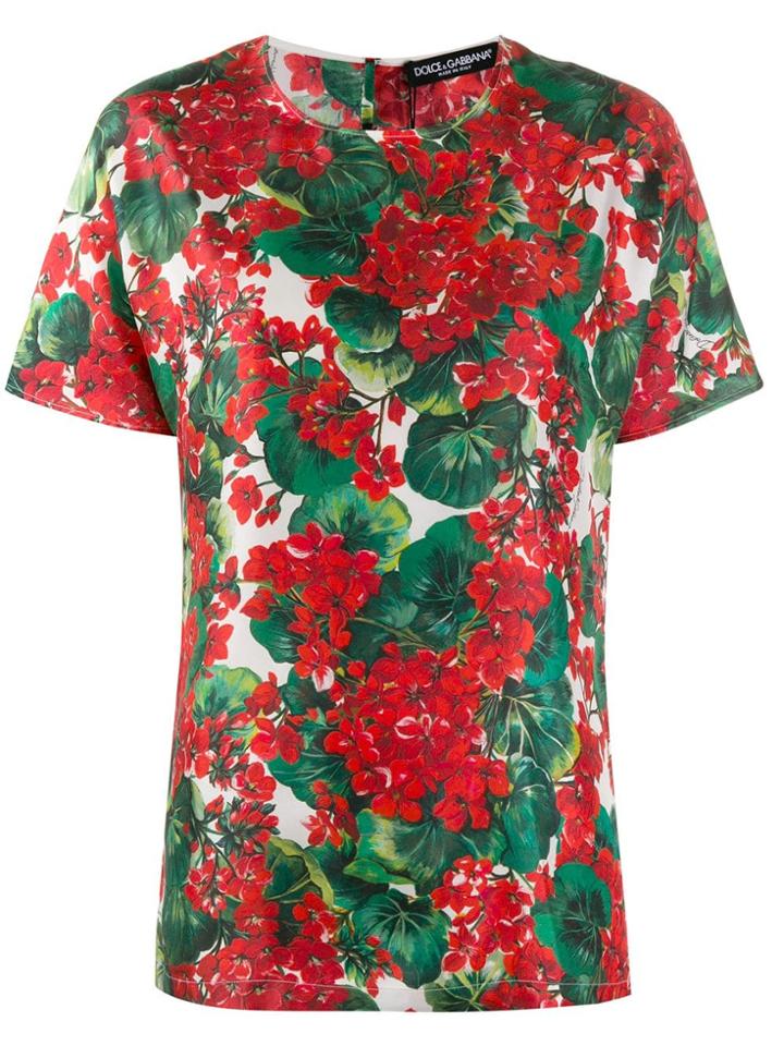 Dolce & Gabbana Portofino Print T-shirt - Red
