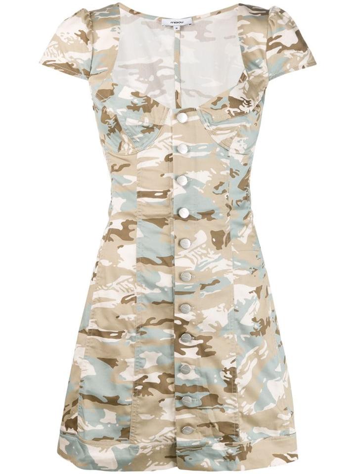 Miaou Printed Gigi Mini Dress - Green