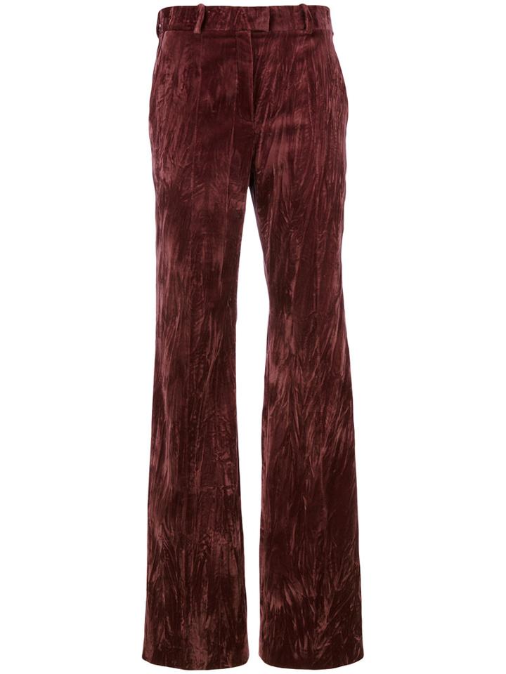 Nina Ricci - Flared Trousers - Women - Silk/cotton/acetate - 38, Pink/purple, Silk/cotton/acetate