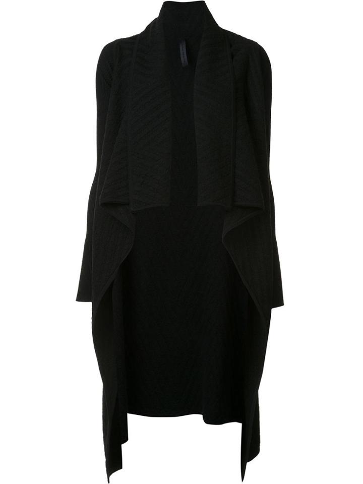 Gareth Pugh Jacquard Draped Cardi-coat - Black