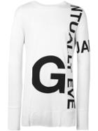 Barbara I Gongini Printed Longsleeved T-shirt, Men's, Size: 50, White, Cotton/modal