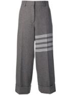 Thom Browne 4-bar Basketweave Sack Trouser - Grey