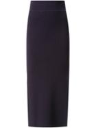 Scanlan Theodore Crepe Knit Side Split Skirt, Women's, Size: Small, Pink/purple, Viscose/polyamide
