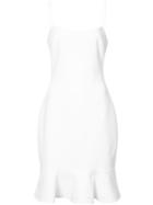 Likely Ruffle Hem Slip Dress - White