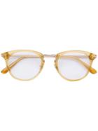 Tom Ford Eyewear Round Frame Glasses - Yellow & Orange