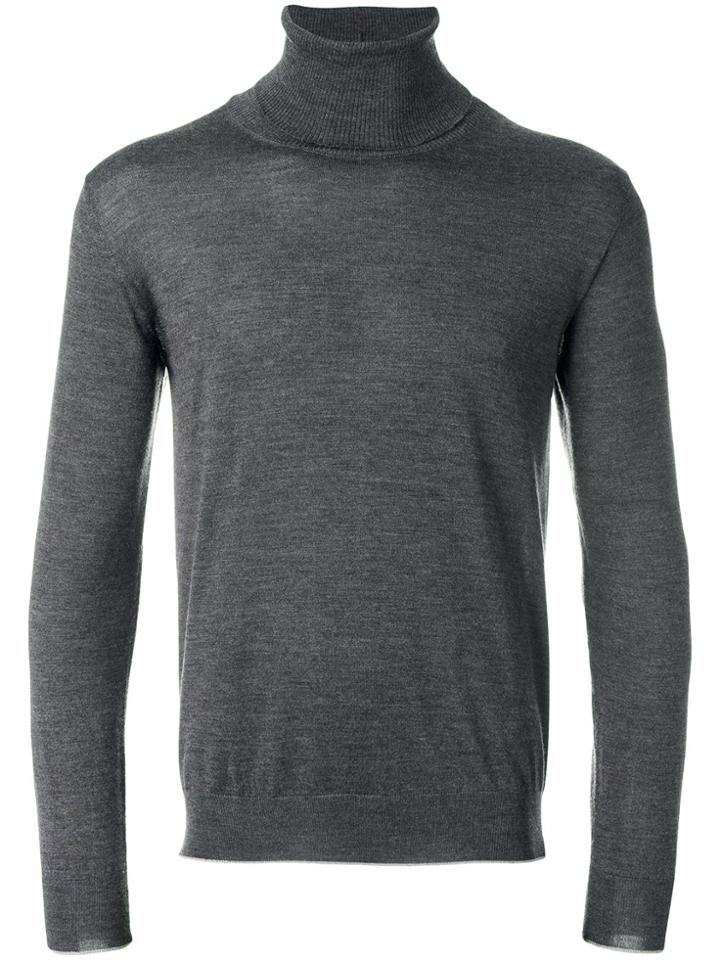 Eleventy Turtleneck Jumper - Grey