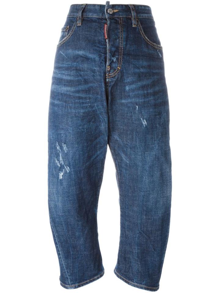 Dsquared2 Kawaii Jeans, Women's, Size: 40, Blue, Cotton/spandex/elastane/calf Leather