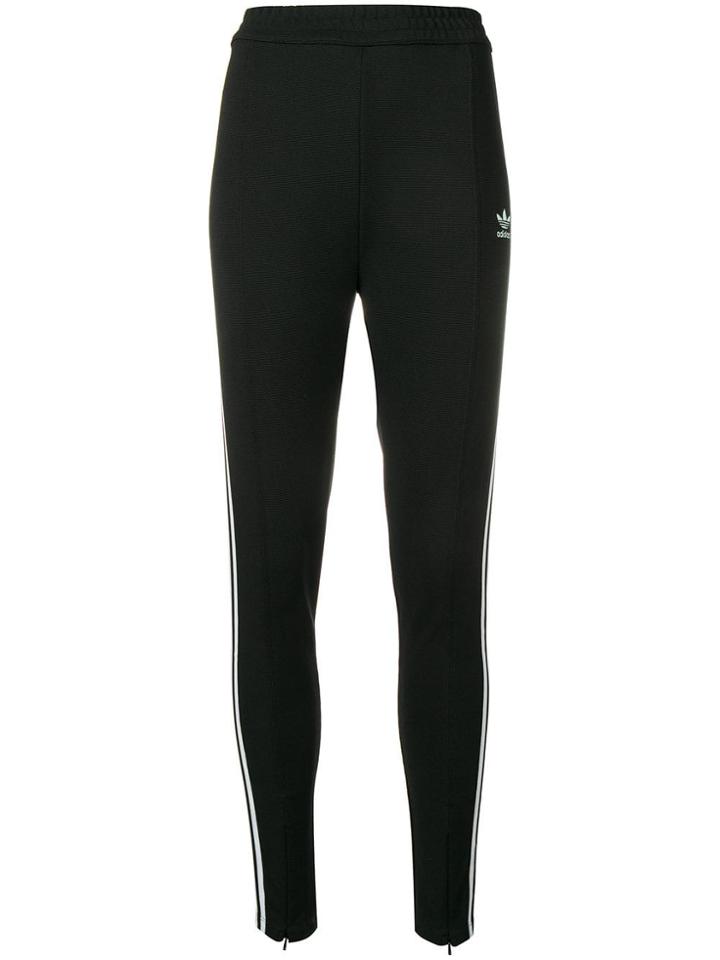 Adidas Stripe Slim-fitted Track Pants - Black
