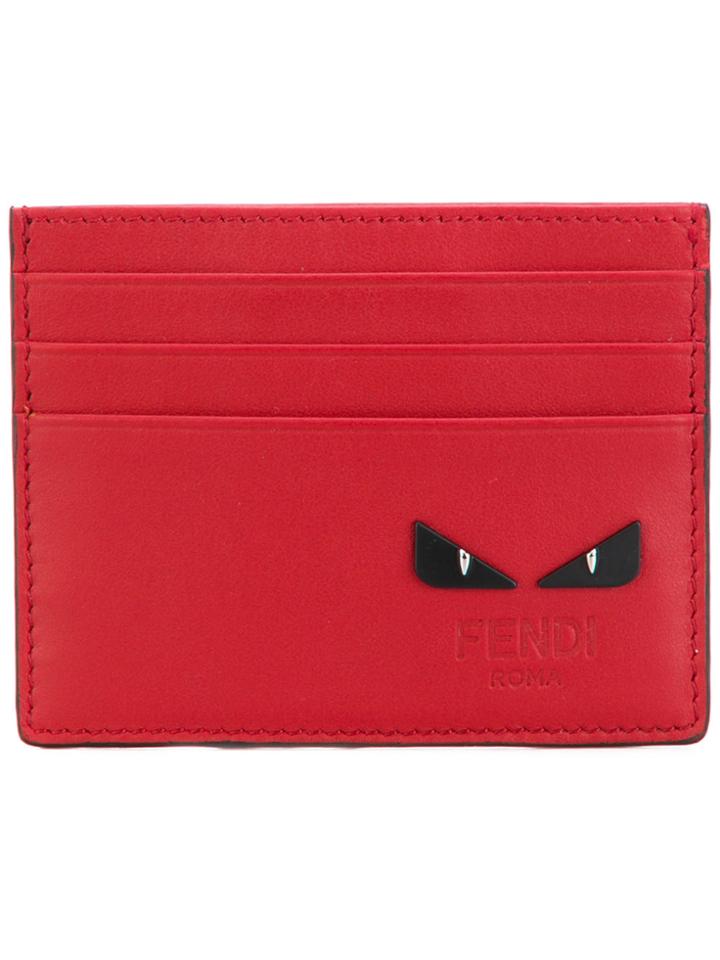 Fendi Monster Eyes Cardholder - Red