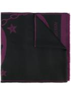 Alexander Mcqueen - Intarsia-knit Scarf - Men - Wool - One Size, Black, Wool