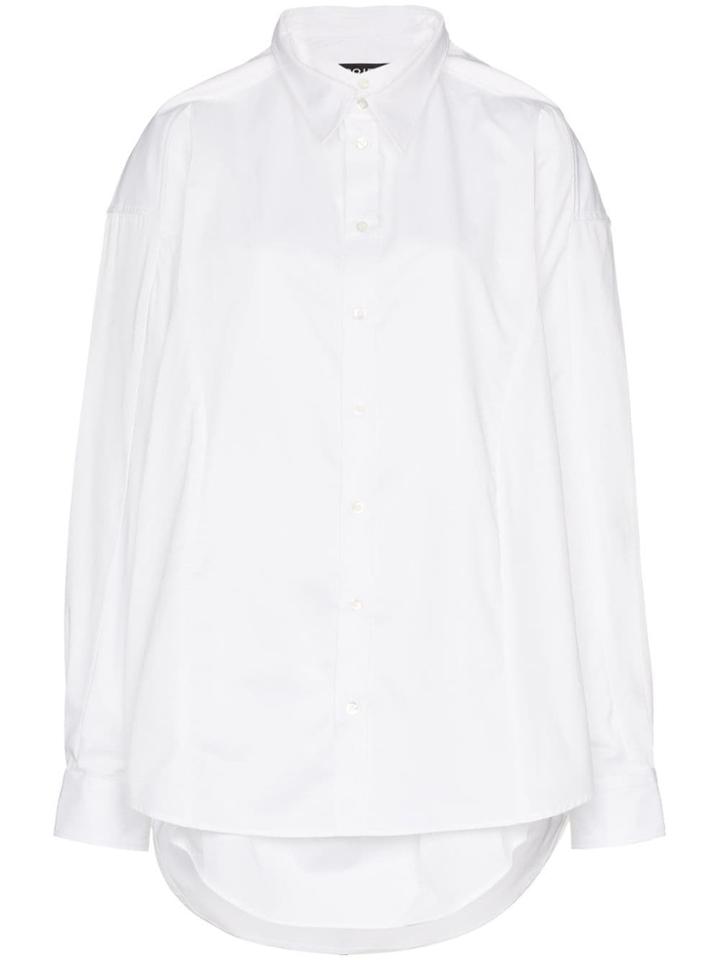 Y / Project Long Sleeve Layered Cotton Shirt - White