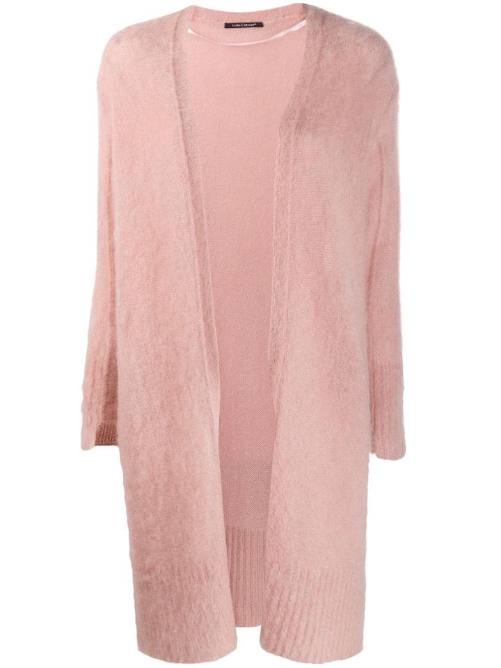 Luisa Cerano Open Front Cardi-coat - Pink
