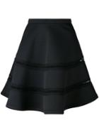 Carven - Babydoll Skirt - Women - Polyester/spandex/elastane - L, Black, Polyester/spandex/elastane