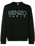 Kenzo Appliqué Paris Logo Sweatshirt - Black