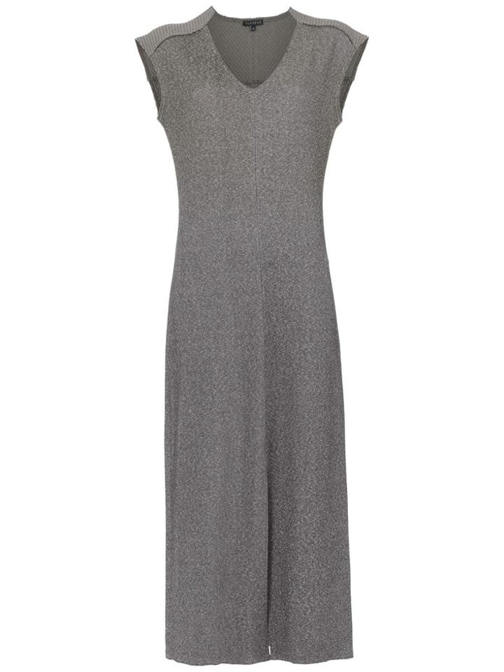 Alcaçuz Linear Midi Dress - Grey
