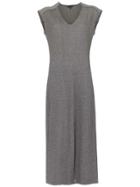 Alcaçuz Linear Midi Dress - Grey