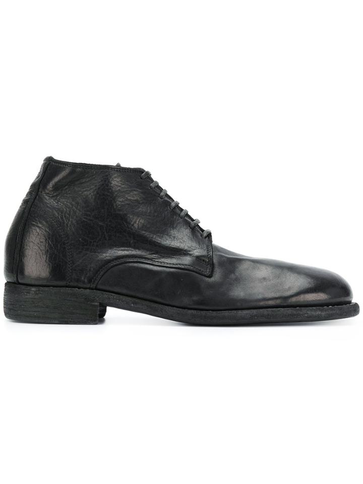 Guidi Donkey Derby Shoes - Black