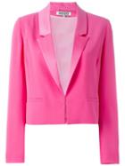 Kenzo Boxy Fit Blazer, Women's, Size: 38, Pink/purple, Triacetate/polyester/polyamide