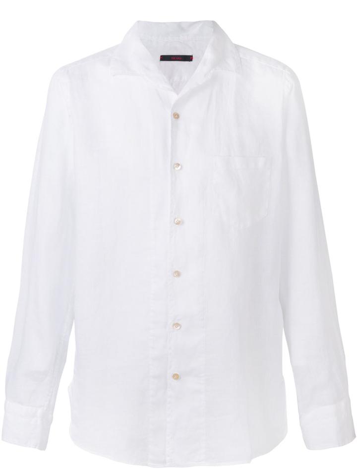 The Gigi - Plain Shirt - Men - Linen/flax - 40, White, Linen/flax