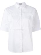 Balossa White Shirt - Short-sleeved Shirt - Women - Cotton/polyamide/spandex/elastane - 38, Cotton/polyamide/spandex/elastane