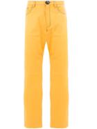 Wales Bonner Wales Bonner Ma18le1fa18 Mtd Mustard Lamb Skin - Yellow &