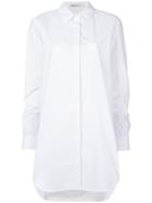 T By Alexander Wang Oversized Gathered Sleeve Shirt - White