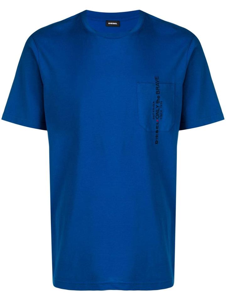Diesel Patch Pocket T-shirt - Blue
