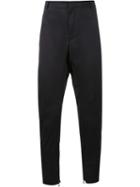 Lanvin Straight Fit Biker Trousers, Men's, Size: 58, Black, Cotton/silk