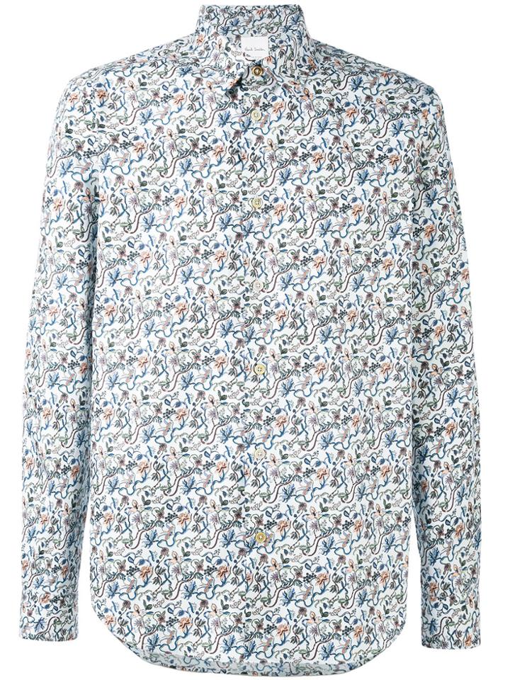 Paul Smith Floral Print Shirt - White
