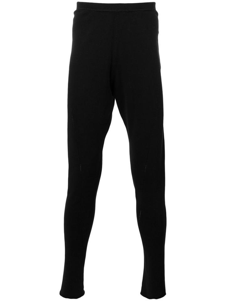 Label Under Construction - Tapered Trackpants - Men - Silk - L, Black, Silk
