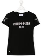 Philipp Plein Junior Teen Pp1978 Studded T-shirt - Black