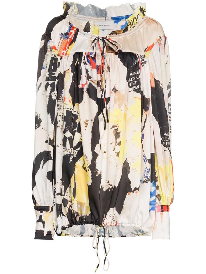 Marques'almeida Maled Ls Sht W Grphc Os - White