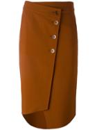 Tibi 'anson' Skirt, Women's, Size: 4, Yellow/orange, Polyester/spandex/elastane/viscose