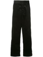 Sasquatchfabrix. Straight-leg Corduroy Trousers - Black
