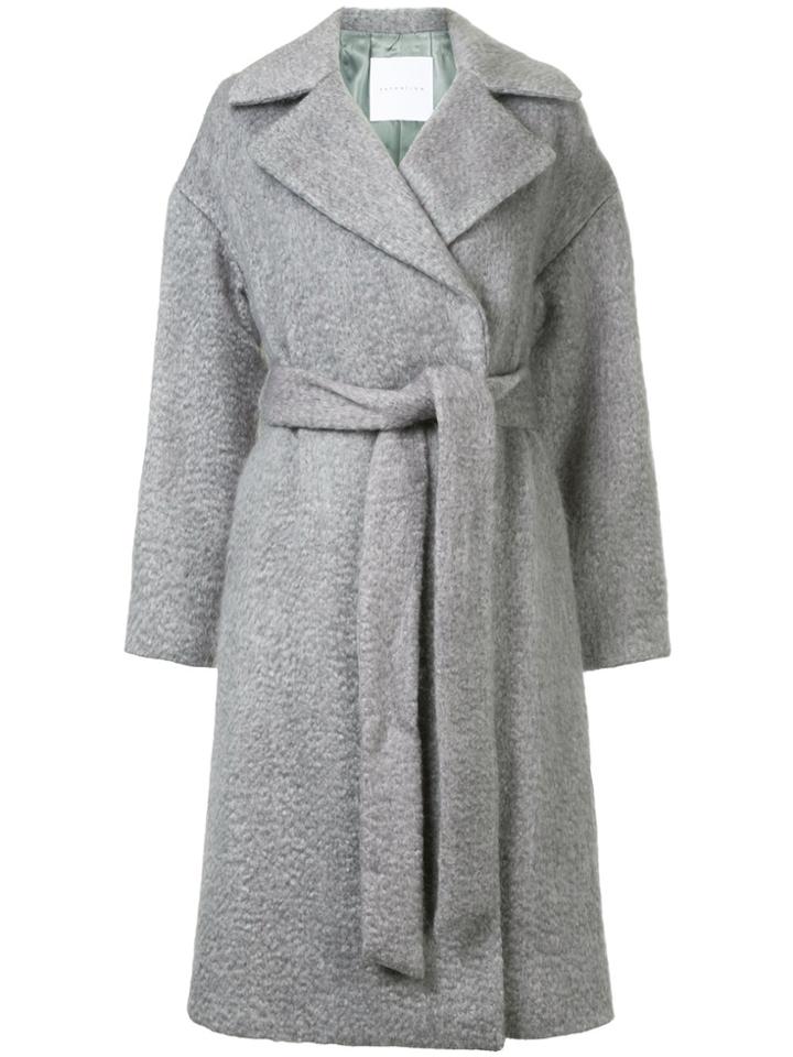 Estnation Single Breasted Coat - Grey