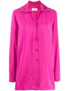Lemaire Zip-up Shirt Jacket - Pink