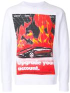 Blood Brother Flames Sweatshirt - White