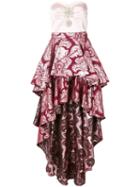 Christian Pellizzari Frill-layered Asymmetric Dress - Pink
