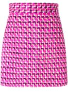 Msgm Tweed A-line Skirt